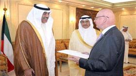 الشيخ صباح الخالد يتسلم اوراق اعتماد سفير هنغاريا الجديد