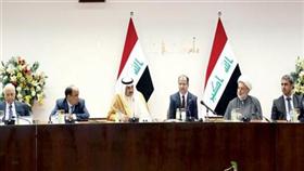 الوفد اثناء وصوله الى بغداد