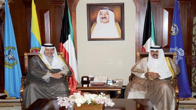 سمو ولي العهد مستقبلاً سمو رئيس الوزراء