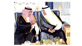 الشيخ صباح الخالد والأمير مقرن بن عبدالعزيز