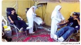 حملة تبرع بالدم في الحسينية الهاشمية