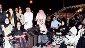 الشيخة أوراد الجابر ود.سميرة السعد في حفل عشاء مركز التوحد لضيوف المؤتمر