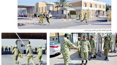 الحرس الوطني سيطر على حريق وهمي في مستودعات صبحان