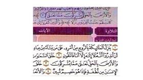 الخطأ في الآية الكريمة كما ورد في منهج التجويد في الصف الرابع الابتدائي والآية الصحيحة كما وردت في كتاب الله عز وجل