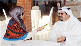 العبدالله متحدثا للزميلة هبة سالم