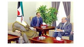 سمو رئيس الوزراء خلال استقباله رئيس البنك الأوروبي للإنشاء والتعمير