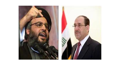 المالكي يتفق مع نصر الله على إقامة مكتب تنسيق مشترك حول سورية