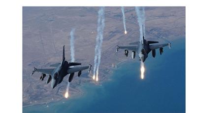 طيران التحالف الدولي يقتل 12 من داعش في غارات ليلية غربي كركوك