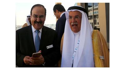علي النعيمي مع وزير النفط البحريني