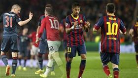 نيمار ينقذ برشلونة من الهزيمة أمام اتليتيكو العنيد.. و «البافاري» يفرض التعادل على مانشستر يونايتد