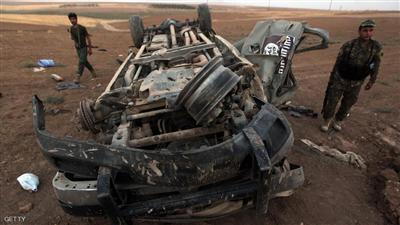 صورةأرشيفية لاستهداف سابق لسيارة تابعة لداعش في الموصل