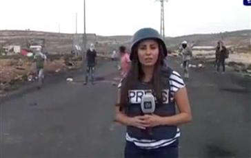 المراسلة التي اصيب على الهواء