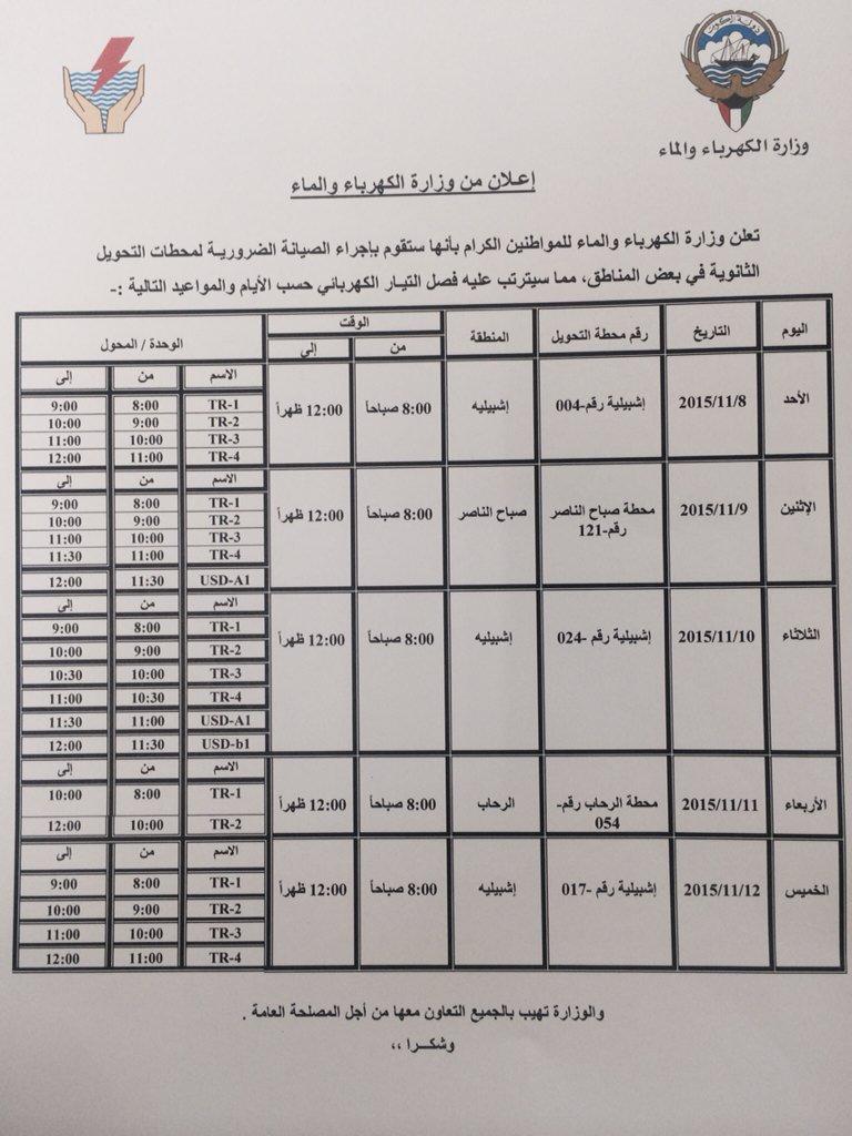 تعرف على مواعيد انقطاع التيار الكهربائي في بعض المناطق 4162