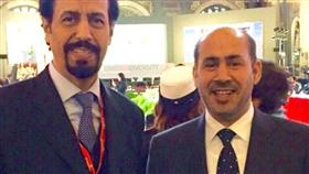 الشيخ علي خالد الجابر الصباح مع السفير الاماراتي