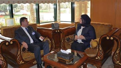 الخليل بحثت مع اللحلوح تفعيل مذكرة التعاون بين الكويت وفلسطين