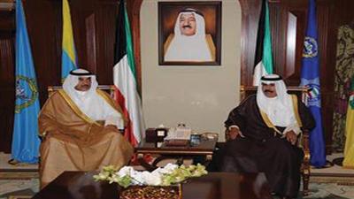سمو نائب الأمير مستقبلاً الشيخ صباح الخالد