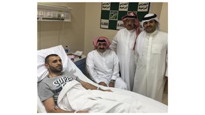 أحمد اليوسف يطمئن على هايل
