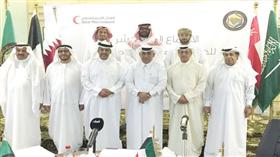 المشاركون في اجتماع رؤساء هيئات وجمعيات الهلال الاحمر