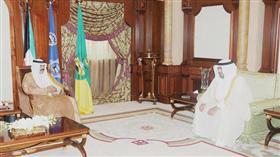 سموه مستقبلا الشيخ ثامر العلي