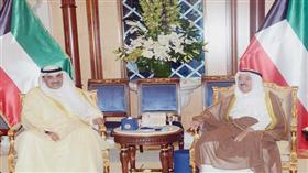 سموه مستقبلا الشيخ صباح الخالد