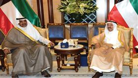 سموه مستقبلا الشيخ صباح الخالد