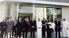 السفير الوهيب ووفد الكويت خلال الزيارة