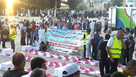 الكويتيون يواصلون إقامة موائد الرحمن الرمضانية في باحات «المسجد الأقصى المبارك»