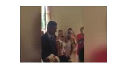 فيديو - عريس يطلق صيحة «رونالدو» أثناء زفافه