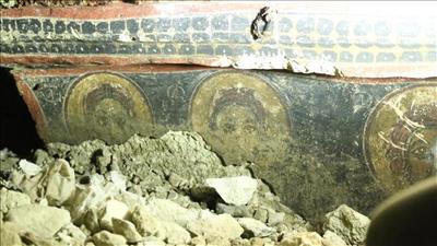 اكتشاف جدارية تصور «صعود المسيح إلى السماء»