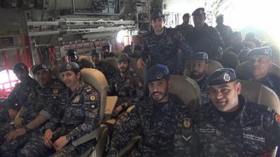 بالصور - «قوة الإسناد الجوي» المشاركة بتمرين «أمن الخليج العربي 1» تغادر إلى البحرين