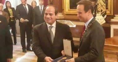 البرتغال تمنح السيسي مفتاح «مدينة لشبونة»