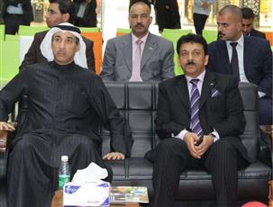 القنصل الكويتي العام في البصرة يوسف عاشور الصباغ و رئيس مجلس ادارة مشروع ومجمع (ستي سنتر التسويقي) جاسم الغانم في البصرة