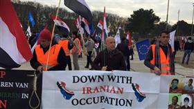 بالصور - حركة النضال العربي لتحرير الأحواز نظمت مظاهرة في هولندا نصرة للأسرى الأحوازيين