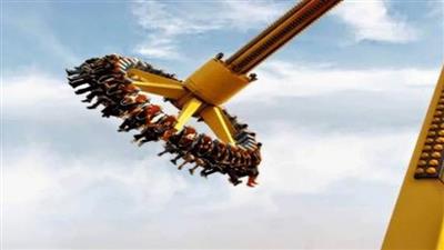 بالفيديو - مشهد مروع لسقوط فتاة من لعبة «ديسكفري»