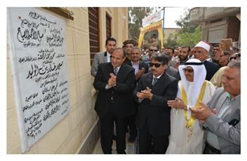 السفير الزمانان خلال مراسم افتتاح المسجدين بالبحيرة شمال غرب القاهرة