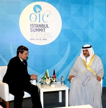 وزير الخارجية الكويتي يبحث مع نظيره التركماني تعزيز العلاقات الثنائية