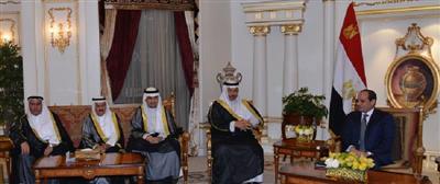 الرئيس المصري يستقبل سمو الشيخ جابر المبارك الصباح
