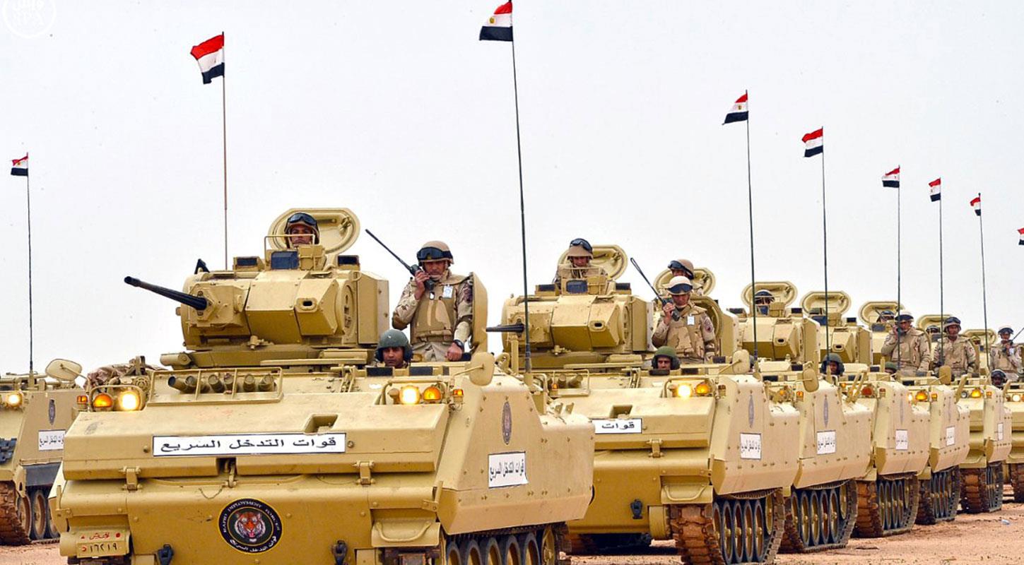 الجيش المصري يعلن رفع حالة التأهب القصوى لتنفيذ عملية شاملة ضد الإرهاب الجيش المصري يعلن رفع حالة التأهب القصوى لتنفيذ عملية شاملة ضد الإرهاب