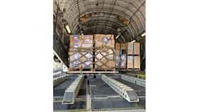 جانب من المساعدات لإيصالها للشعب السوداني