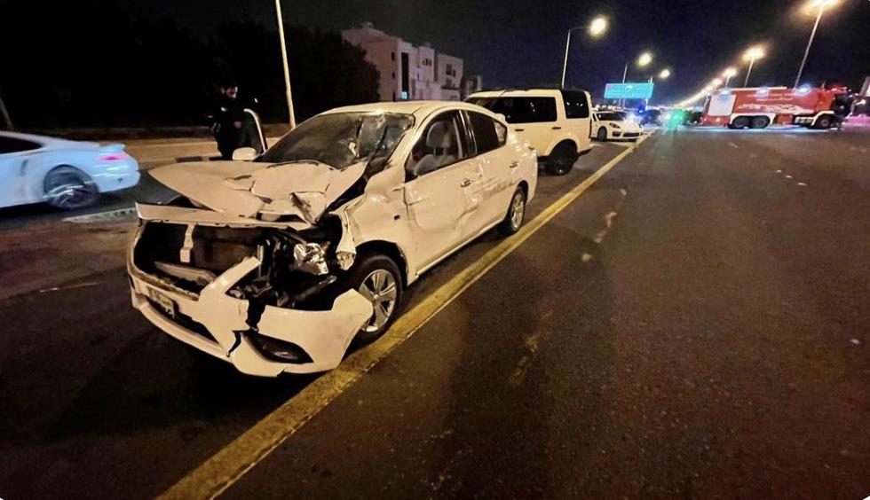 وفاة مواطن وخليجي أثناء التجمهر إثر حادث مروري على طريق الفحيح 9159