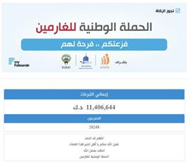 أكثر من 11 مليون دينار حصيلة الحملة الوطنية فزعتكم فرحة لهم.. لسداد ديون الغارمين