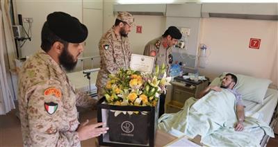وفد من مديرية التوجيه المعنوي يزور مستشفى جابر الأحمد للقوات المسلحة