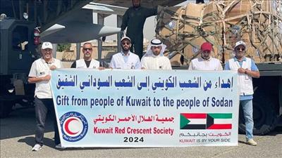 وصول ثاني طائرة مساعدات كويتية إلى السودان