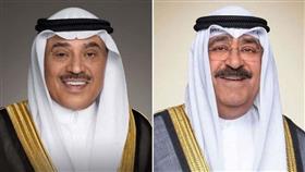 سمو الأمير الشيخ مشعل الأحمد الجابر الصباح وسمو ولي العهد الشيخ صباح خالد الحمد الصباح