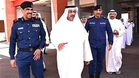 محافظ العاصمة تفقد قوة الإطفاء العام