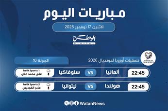أبرز المباريات العالمية ليوم الاثنين 17 نوفمبر 2025
