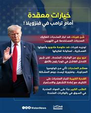 انفوغراف.. خيارات معقدة أمام ترامب في فنزويلا !