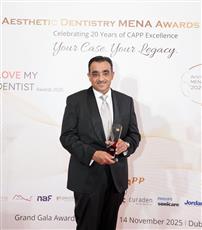 د.صلاح المذن يحصد جائزة أفضل حالة لثة تجميلية.. للسنة الثانية على التوالي