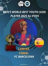 لامين يامال أفضل لاعب تحت 20 عاماً في 2025