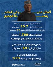 رابيو يقتسم نمو ثروته مع موظفيه ويمنحهم مكافآت تتجاوز 20 مليون دولار